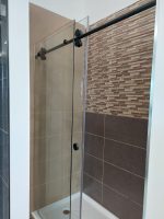 Frameless Shower Door LYF-03 8/10MM Black