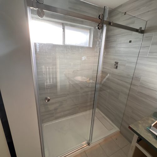 Frameless Shower Door LYF-02 8/10MM Satin