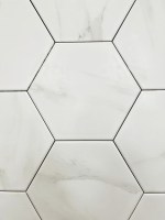 Floorica - 199 Carrara White Hexagon Tiles