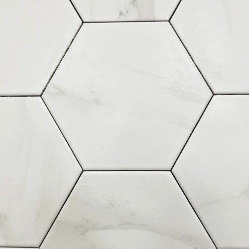 Floorica - 199 Carrara White Hexagon Tiles